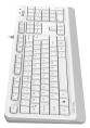 Клавиатура A4TECH Fstyler FKS10, USB, мембранная,  белый/серый [fks10 white]