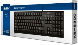 Клавиатура SVEN KB-S300 чёрная 104кл. SV-015756