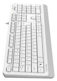 Клавиатура A4TECH Fstyler FKS10, USB, мембранная,  белый/серый [fks10 white]