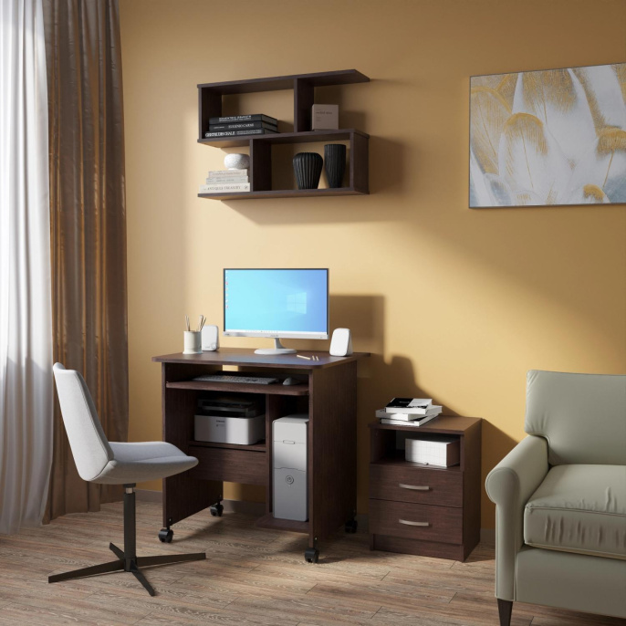 Тумба Сокол КТ-09.1,  венге [кт09.1в5]