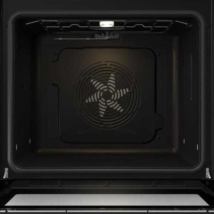 Духовой шкаф электрический Gorenje BOSB6737E06X, 77л, дверца с 2 стеклами, нержавеющая сталь/черный