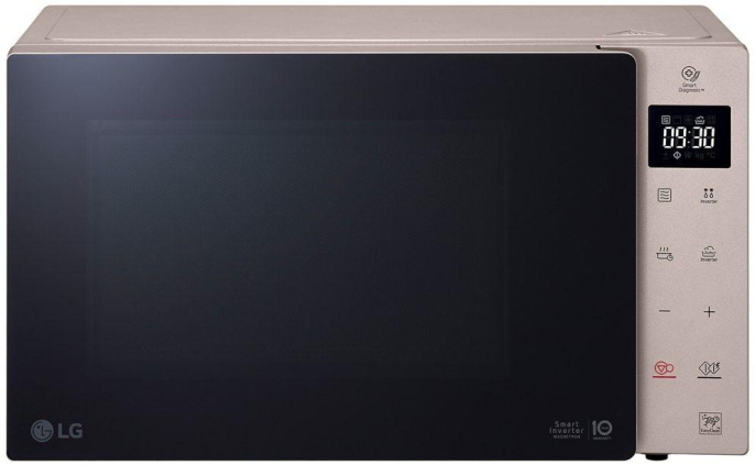 Микроволновая печь LG MW25R35GISH, 1000Вт, 25л, бежевый/черный