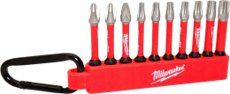 Набор бит 10 шт с карабином Milwaukee 4932480941