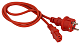 LANMASTER LAN-PP13/SH-1.5-RD Шнур питания C13-Schuko прямая, 3х0.75, 220В, 10А, красный, 1.5 метра