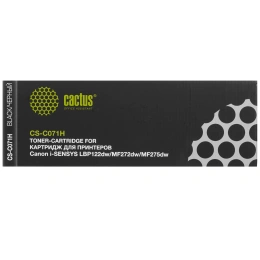 Картридж лазерный Cactus CS-C071H 071H черный 2500стр. для Canon i-SENSYS LBP122dw/MF272dw/ MF275dw