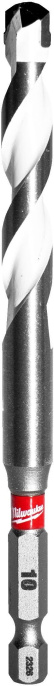 Сверло Milwaukee 10x120 мм HEX (4932471107) (для использования с ударными шуруповертами и всеми типами инструментов с трехкулачковым патроном, позволяет сверлить бетон, кирпич, черепицу, газобетонные блоки, тонкий металл, алюминий, керамическую плитку от 