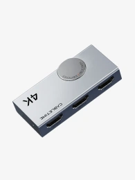 Переключатель CABLETIME CP37G (CT-HS4K2-AG) 2-в-1, HDMI 2.0, 4K60 Гц, космический серый