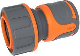 Коннектор для шланга Maxpiler MHC-010 (для шланга диаметром: 3/4", проходной, быстросъемный, материал: ударопрочный пластик с фирменными прорезиненными вставками Soft Touch)