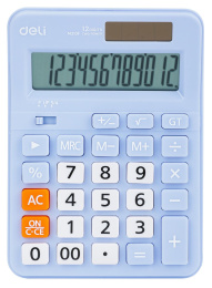 Калькулятор Deli EM210FBLUE,  12-разрядный, синий
