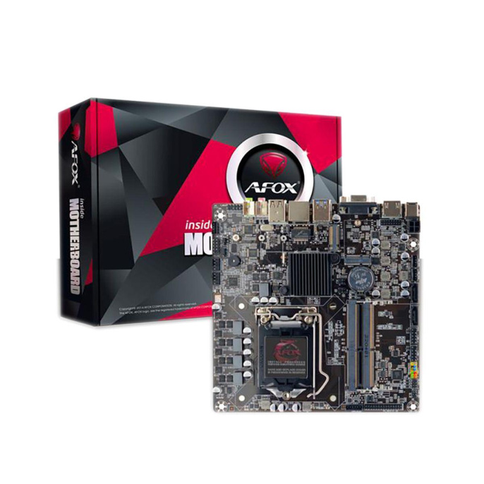 Материнская плата AFOX AFH510-MI-V2, Socket LGA 1200, Intel H510, mini-ITX, Ret