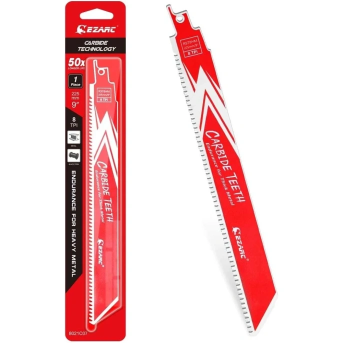 Полотно из карбида вольфрама по металлу, чугуну, легированной стали 225 мм Ezarc 8021C07
