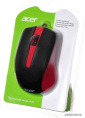 Мышь Acer OMW012 черный/красный оптическая 1200dpi USB 3but ZL.MCEEE.003