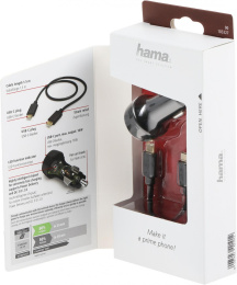 Автомобильное зарядное устройство HAMA H-183327, USB-C, USB-C, 18Вт, 3A, черный [00183327]