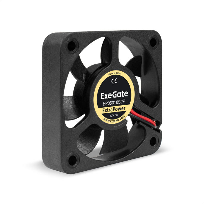 Вентилятор 12В DC ExeGate ExtraPower EP05010S2P 50x50x10 мм, Sleeve bearing подшипник скольжения , 2pin, 6500RPM, 36dBA EX283366RUS