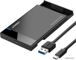 Внешний корпус для жесткого диска UGREEN US221 50743 USB-C 3.1 To 2.5'' SATA Hard Drive Enclosure. Цвет: черный (50743_)