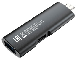 Устройство чтения карт памяти USB Type-C Digma CR-CU2522-G серый (CR-СU2522-G)