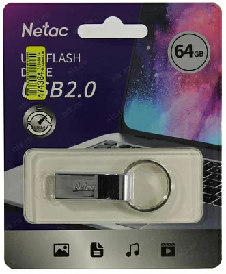 Накопитель Netac NT03U275N-064G-20SL USB2.0 Flash Drive 64Gb (RTL)