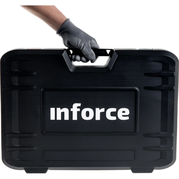 Набор инструментов Inforce 136 предметов 1/2 дюйма и 1/4 дюйма, Сталь Cr-V, Профессиональный, 06-07-17