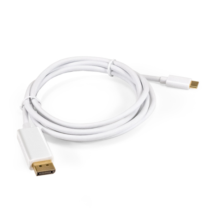 Кабель-адаптер Type C-DP ExeGate EX-CM-DP20M-1.0 USB3.1 Type-C/20M, ver1.4, 4K@60Hz, 1,0м EX294776RUS