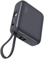 Внешний аккумулятор TTEC 2BB231GR ReCharger Mini LCD 10000mAh USB-C PD 20W Powerbank с кабелем USB-C&Lightning. Цвет: серый
