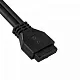 Exegate EX289289RUS Планка USB на переднюю панель ExeGate U5H-615, 5,25", 2*USB3.0, черная, металл, подсоед. к MB