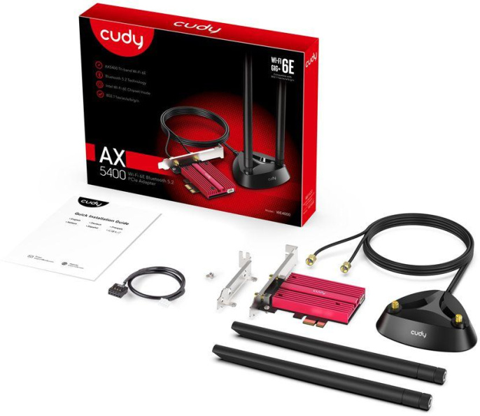 Wi-Fi + Bluetooth адаптер CUDY WE4000 PCI Express