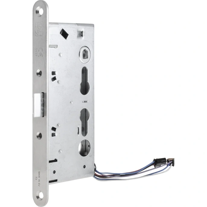 Корпус огнестойкого соленоидного замка Doorlock DL 1901EM/WA/65mm/NO/R правый, без функции антипаник, нормально открытый, 12V-24V AC/DC, PZ72, ZN front 24x235 75471