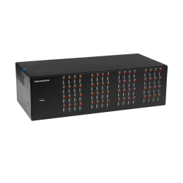 Управляемый USB over IP концентратор DistKontrolUSB-64 с 64 портами USB с 2 блоками питания, Ethernet 2 x 10/100/1000 Mb/ Защитный модуль с замком