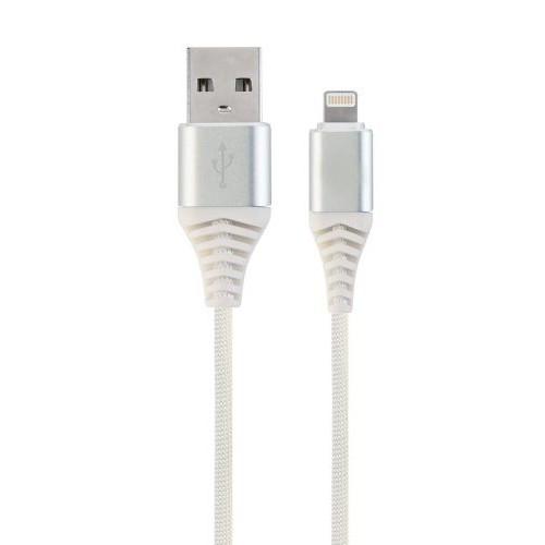 Filum Кабель USB 2.0, 1 м., белый, 2 А, разъемы: USB A male - Lightning male, пакет. [FL-CPro-U2-AM-LM-1M-W1] 901872