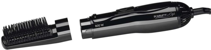 Фен-щетка Scarlett SC-HAS73I12, 800Вт, черный