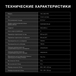 Сплит-система Hyundai HAC-24/S-PRO белый