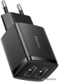 Сетевое зарядное устройство Baseus CCXJ010201 Compact Charger 2U 10.5W (модель CCCP10UE) Black (быстрая зарядка, 10.5 Вт, 2xUSB-A)
