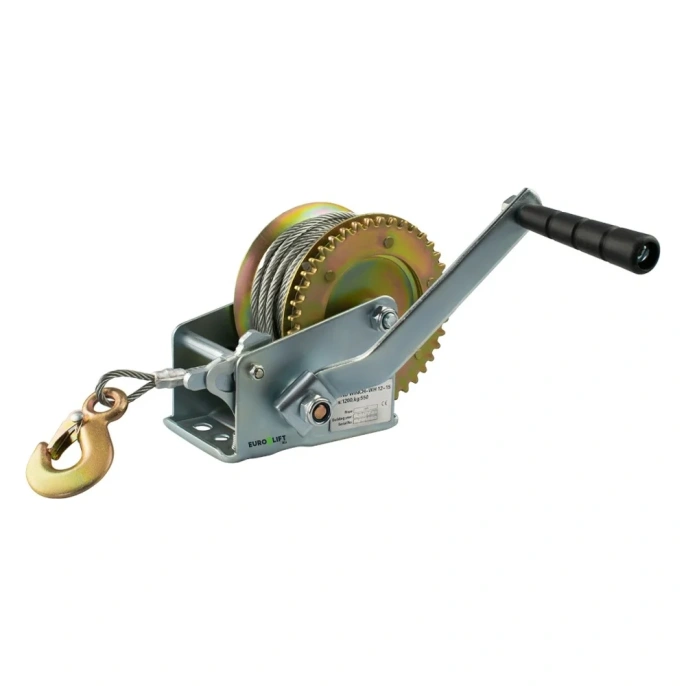 Барабанная лебедка (г/п 700кг, канат 20м) EURO-LIFT WH16-20 0000462