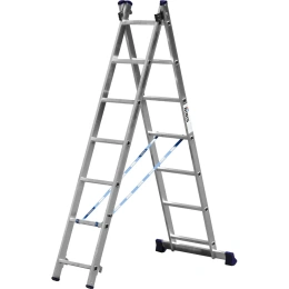 Универсальная двухсекционная лестница СИБИН 7 ступеней 38823-07