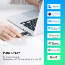 Кардридер UGREEN CM264 60722 USB3.0 Multifunction Card Reader.  Цвет: черный (60722_)