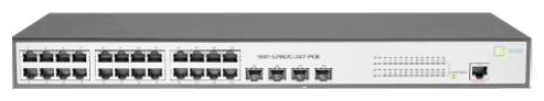 Коммутатор SNR SNR-S2982G-24T-POE (L2) 24x1Гбит/с 4SFP 24PoE 185W управляемый