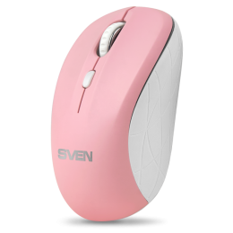 Беспроводная мышь SVEN RX-230W розовая 2,4 GHz, 3+1кл., 800-1600DPI, Soft Touch, блистер SV-017842
