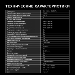 Индукционная варочная поверхность Hyundai HHIH 6858 BG черный