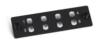 Cabeus FO-FP-8ST-BK Адаптерная панель на 8 ST(FC), цвет черный