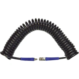 Шланг пневматический спиральный с БРС 10х14 мм; 10 м WIEDERKRAFT WDK-65810