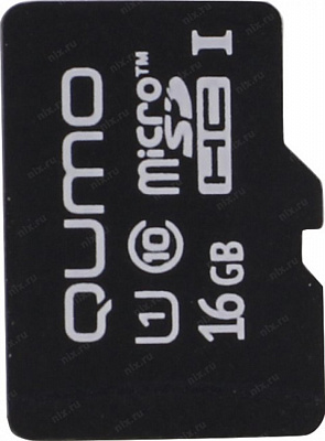 Карта памяти Qumo QM16GMICSDHC10U1NA microSDHC 16Gb Class10 UHS-I