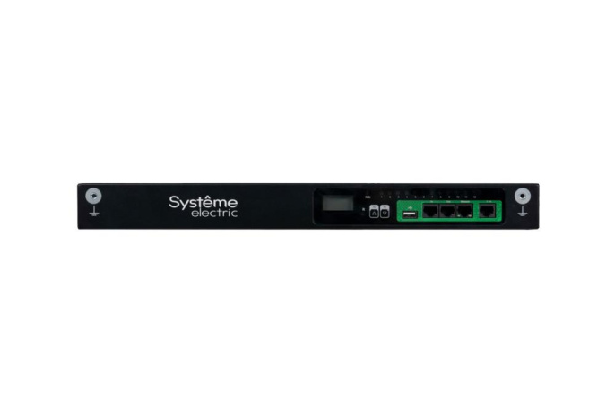 БРП Uniprom, управляемый, 1U, 240В, 1Ф, 16A, 10xC13 2xC19, 2м кабель, IEC320 C20 UP7921