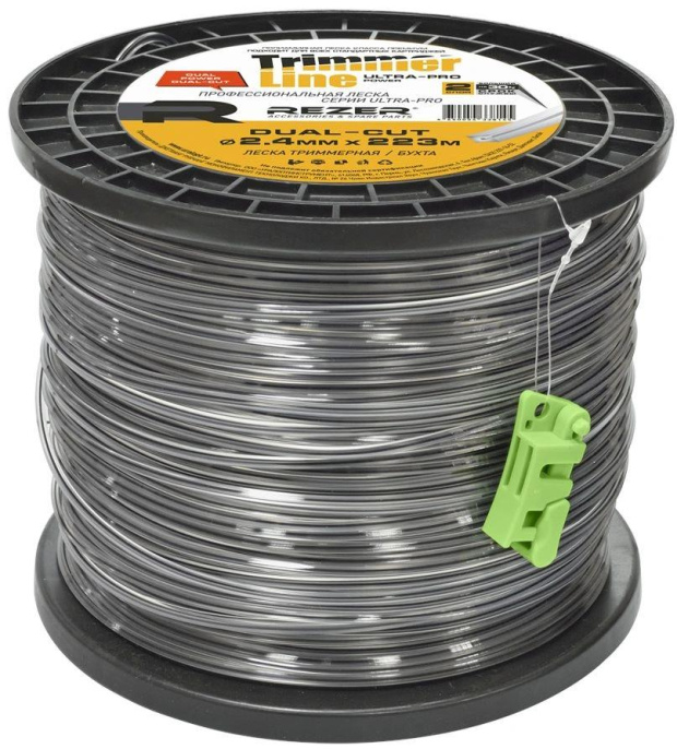 Леска для садовых триммеров REZER Ultra-pro Dual-Cut,  2.4мм, 223м [03.007.00013]
