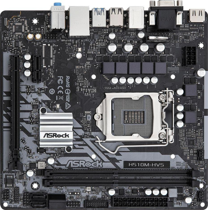 Материнская плата ASRock H510M-HVS R2.0, Socket LGA 1200, Intel H510, mATX, Ret