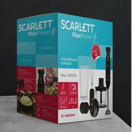 Блендер Scarlett SC-HB42F08,  погружной,  черный