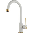 Смеситель RIVELATO Rivelato Смеситель для кухни Garda U-обр. D-35мм, монтаж: вертикально на раковину, материал: нержавеющая сталь, цвет: иней золото 1923502 brina oro