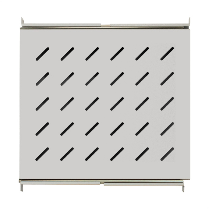 Полка выдвижная 19" ExeGate ECSS-FS800-G перфорированная, глубина 475мм, крепление 19" 1U, для напольных шкафов и стоек глубиной 800мм/1000мм, нагрузка до 40кг, цвет светло-серый RAL 7035 EX300304RUS
