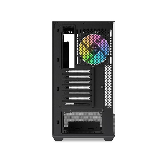 Корпус ПК без блока питания Case SAMA V40 Black, Midi-Tower, TG, 6x120mm ARGB, 2xUSB 3.0 + 1xUSB 3.1 Type-C, ATX, mATX, mITX Black V40-BKADA6X1-GL