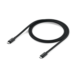 Кабель Satechi 240W Thunderbolt 5 Pro USB-C - USB-C Cable. Длина: 1м. Цвет: черный (ST-YTB5100K)
