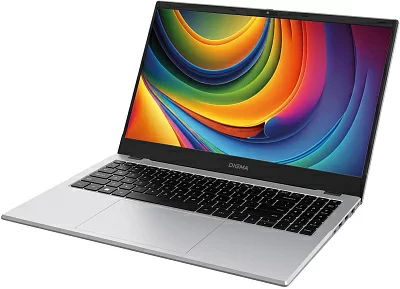 Ноутбук Digma EVE P5852 N-series N200 8Gb SSD256Gb Intel UHD Graphics 15.6" IPS FHD (1920x1080) Windows 11 Professional silver WiFi BT Cam 5900mAh (DN15N2-8CXW01)